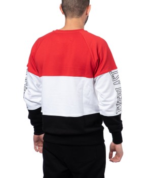Tricolor  Cotton Sweater - Red/Black/White (special edition)