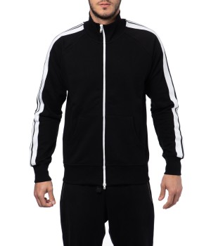 Zip-Up Cotton Sweatshirt  Jacket - Black (special edition) 