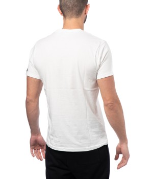 Printed Cotton  T-shirt   Jersey - Off White