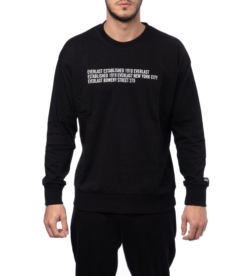Printed Cotton  Sweater Light  Jersey - Black