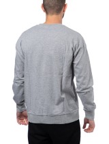 Printed Cotton  Sweater Light  Jersey - Grey Mel
