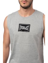 Vest Cotton Tag Panel T-shirt  Jersry - Grey Mel