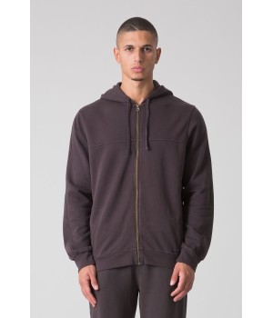 SUNFADED FULL-ZIP HOODED JACKET