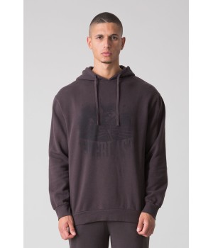 SUNFADED HOODIE WITH BOXING GRAPHICS
