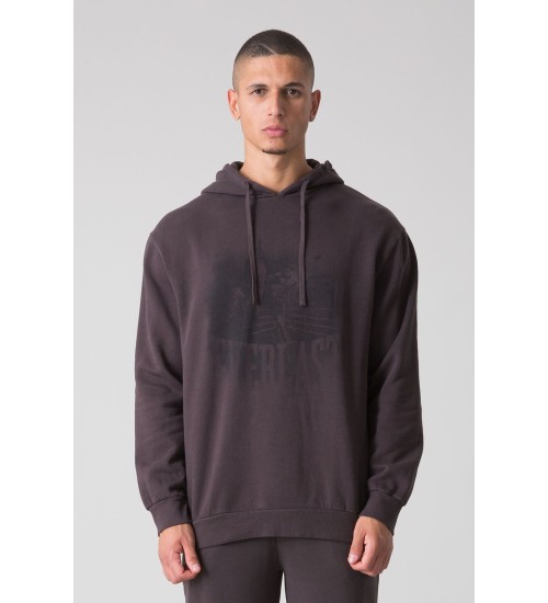SUNFADED HOODIE WITH BOXING GRAPHICS