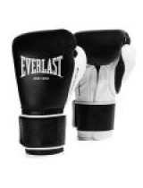 EVERLAST POWERLOCK PRO OG(PREMIUM GENUINE LEATHER) H&L (KICK)BOXING GLOVE - BLACK/WHITE                  