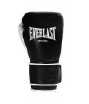 EVERLAST POWERLOCK PRO OG(PREMIUM GENUINE LEATHER) H&L (KICK)BOXING GLOVE - BLACK/WHITE                  