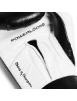 EVERLAST POWERLOCK PRO OG(PREMIUM GENUINE LEATHER) H&L (KICK)BOXING GLOVE - BLACK/WHITE                  