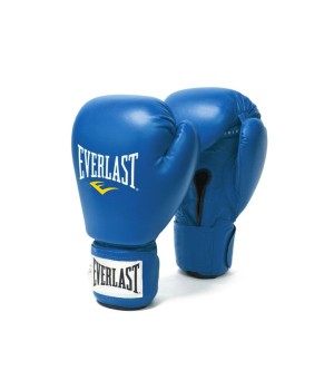 EVERLAST AMATEUR COMPETITION(HIGH-QUALITY LEATHER)FIGHT GLOVE - BLUE