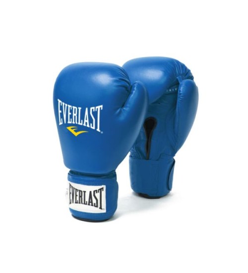 EVERLAST AMATEUR COMPETITION(HIGH-QUALITY LEATHER)FIGHT GLOVE - BLUE