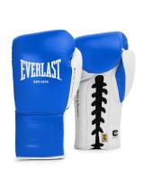 EVERLAST POWERLOCK OG(PREMIUM GENUINE LEATHER)PRO FIGHT GLOVE - BLUE/WHITE 