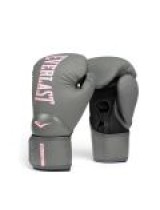 EVERLAST ELITE 2(THREE-LAYER FOAM) BOXING TRAINING  GLOVE - GREY/PINK