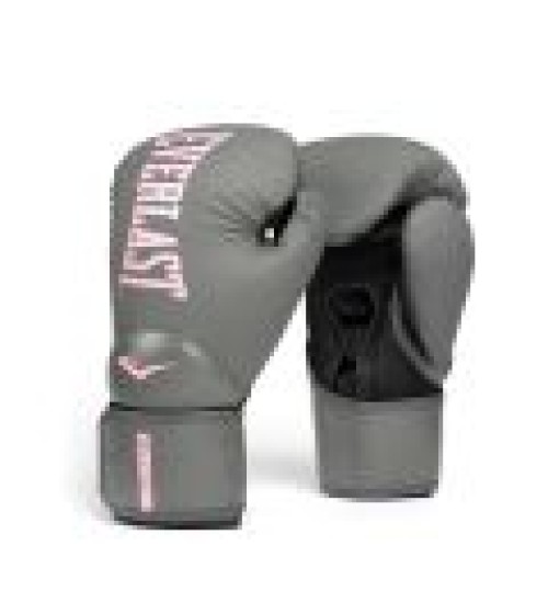 EVERLAST ELITE 2(THREE-LAYER FOAM) BOXING TRAINING  GLOVE - GREY/PINK
