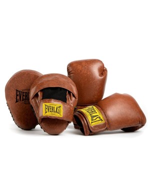 EVERLAST 1910 CLASSIC BOXING KIT - BROWN