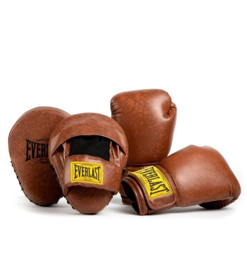 EVERLAST 1910 CLASSIC BOXING KIT - BROWN