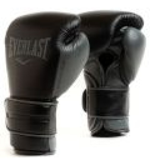 EVERLAST POWERLOCK 2 PRO(HIGH-QUALITY LEATHER)TRAINING H&L GLOVE - BLACK