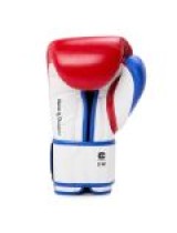 EVERLAST POWERLOCK OG(PREMIUM LEATHER)ADVANCED TRAINING GLOVES HOOK & LOOP - RED/WHITE  