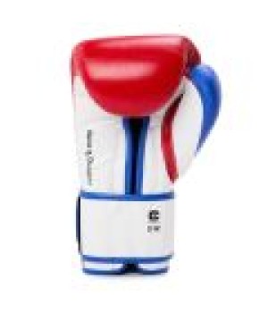 EVERLAST POWERLOCK OG(PREMIUM LEATHER)ADVANCED TRAINING GLOVES HOOK & LOOP - RED/WHITE  