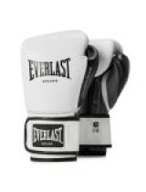 EVERLAST POWERLOCK OG(PREMIUM LEATHER)ADVANCED TRAINING GLOVES HOOK & LOOP -WHITE/BLACK  