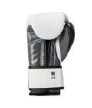 EVERLAST POWERLOCK OG(PREMIUM LEATHER)ADVANCED TRAINING GLOVES HOOK & LOOP -WHITE/BLACK  