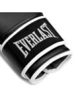 EVERLAST POWERLOCK OG(SYNTHETIC LEATHER) TRAINING GLOVES HOOK & LOOP - BLACK/WHITE  