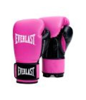 EVERLAST POWERLOCK OG(SYNTHETIC LEATHER) TRAINING GLOVES HOOK & LOOP - PINK/BLACK