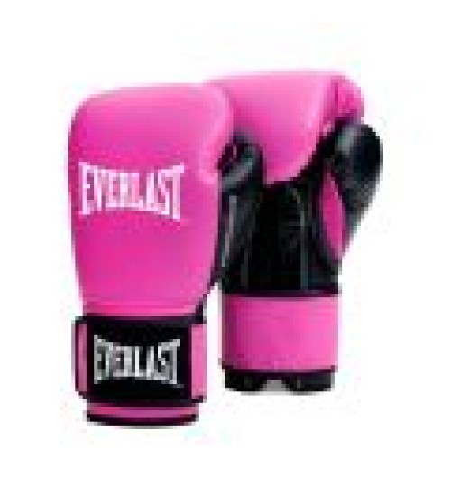EVERLAST POWERLOCK OG(SYNTHETIC LEATHER) TRAINING GLOVES HOOK & LOOP - PINK/BLACK