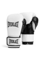 EVERLAST POWERLOCK OG(SYNTHETIC LEATHER) TRAINING GLOVES HOOK & LOOP - WHITE/BLACK