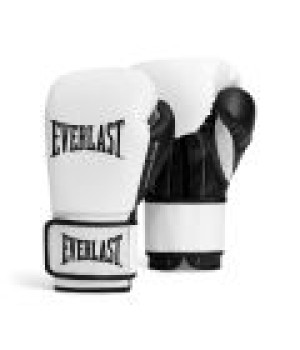 EVERLAST POWERLOCK OG(SYNTHETIC LEATHER) TRAINING GLOVES HOOK & LOOP - WHITE/BLACK