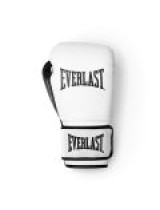EVERLAST POWERLOCK OG(SYNTHETIC LEATHER) TRAINING GLOVES HOOK & LOOP - WHITE/BLACK