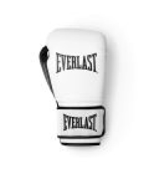 EVERLAST POWERLOCK OG(SYNTHETIC LEATHER) TRAINING GLOVES HOOK & LOOP - WHITE/BLACK