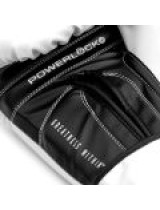 EVERLAST POWERLOCK OG(SYNTHETIC LEATHER) TRAINING GLOVES HOOK & LOOP - WHITE/BLACK