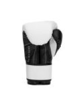 EVERLAST POWERLOCK OG(SYNTHETIC LEATHER) TRAINING GLOVES HOOK & LOOP - WHITE/BLACK