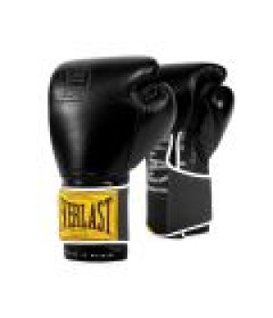 EVERLAST 1910 CLASSIC(PREMIUM LEATHER)TRAINING GLOVES - BLACK