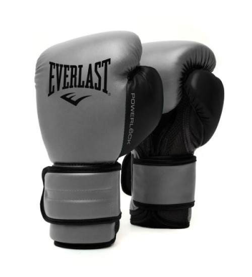 EVERLAST POWERLOCK 2R(FOUR-LAYER FOAM)TRAINING GLOVE - CHARCOAL
