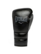 EVERLAST POWERLOCK 2 PRO(HIGH-QUALITY LEATHER)TRAINING LACED GLOVE - BLACK   