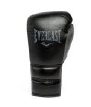 EVERLAST POWERLOCK 2 PRO(HIGH-QUALITY LEATHER)TRAINING LACED GLOVE - BLACK   