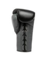 EVERLAST POWERLOCK 2 PRO(HIGH-QUALITY LEATHER)TRAINING LACED GLOVE - BLACK   