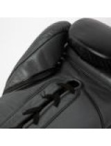 EVERLAST POWERLOCK 2 PRO(HIGH-QUALITY LEATHER)TRAINING LACED GLOVE - BLACK   