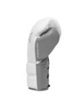 EVERLAST POWERLOCK 2 PRO(HIGH-QUALITY LEATHER)TRAINING LACED GLOVE - WHITE