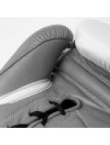EVERLAST POWERLOCK 2 PRO(HIGH-QUALITY LEATHER)TRAINING LACED GLOVE - WHITE