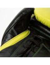 EVERLAST POWERLOCK 2 PRO(HIGH-QUALITY LEATHER)TRAINING LACED GLOVE - NEON YELLOW