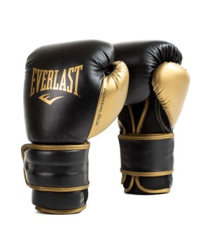 EVERLAST POWERLOCK 2R(FOUR-LAYER FOAM)TRAINING GLOVE - BLACK/GOLD