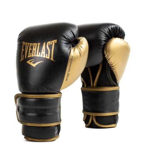 EVERLAST POWERLOCK 2R(FOUR-LAYER FOAM)TRAINING GLOVE - BLACK/GOLD