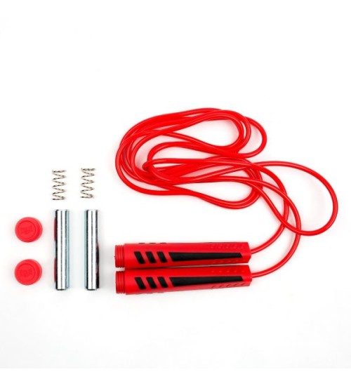 EVERLAST WEIGHTED JUMP ROPE 335CM - BLACK/RED 