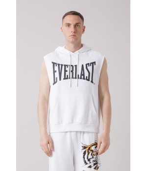 THE ICON SLEEVELESS HOODIE WITH TIGER GRAPHICS