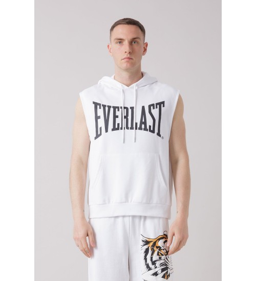 THE ICON SLEEVELESS HOODIE WITH TIGER GRAPHICS