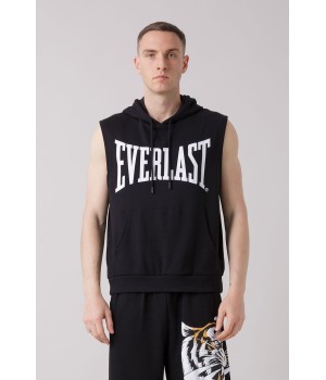 THE ICON SLEEVELESS HOODIE WITH TIGER GRAPHICS