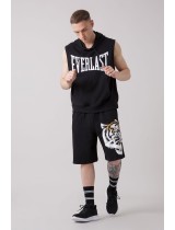 THE ICON SLEEVELESS HOODIE WITH TIGER GRAPHICS