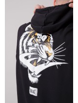 THE ICON SLEEVELESS HOODIE WITH TIGER GRAPHICS